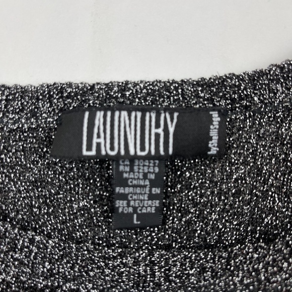 Laundry tank top Women's Large Black shiny - Picture 3 of 9